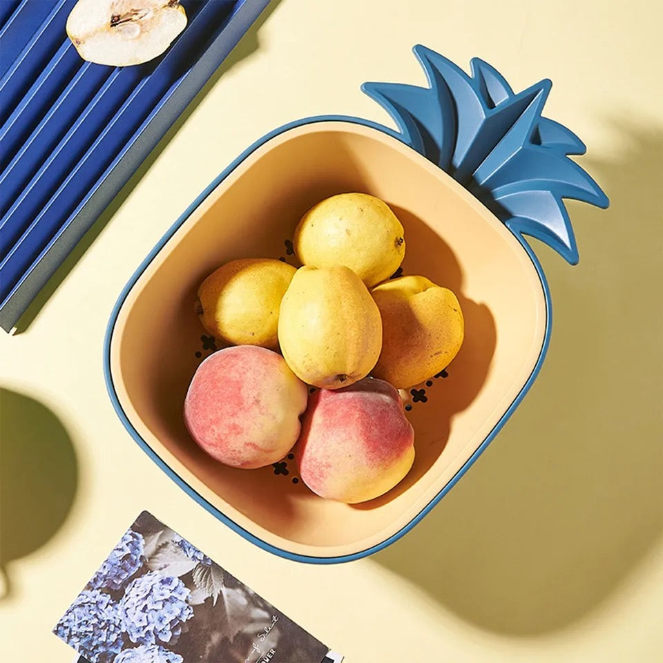 Cesta y colador en forma de Piña 🍍