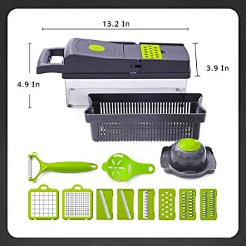 CORTADOR DE FRUTAS Y VERDURAS MULTIFUNCIONAL 14 EN 1