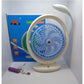 VENTILADOR CON LAMPARA RECARGABLE