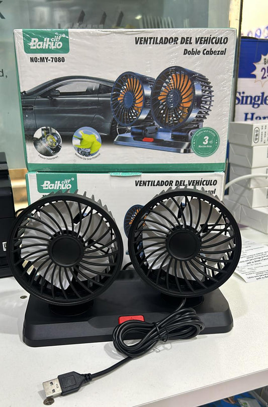 VENTILADOR DE AUTO DE 2 CABEZALES