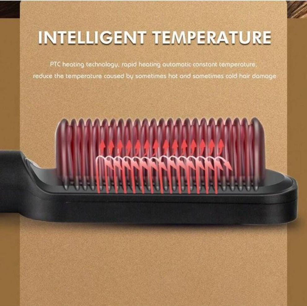 PEINE ALISADOR PARA CABELLO LISO Y RIZO