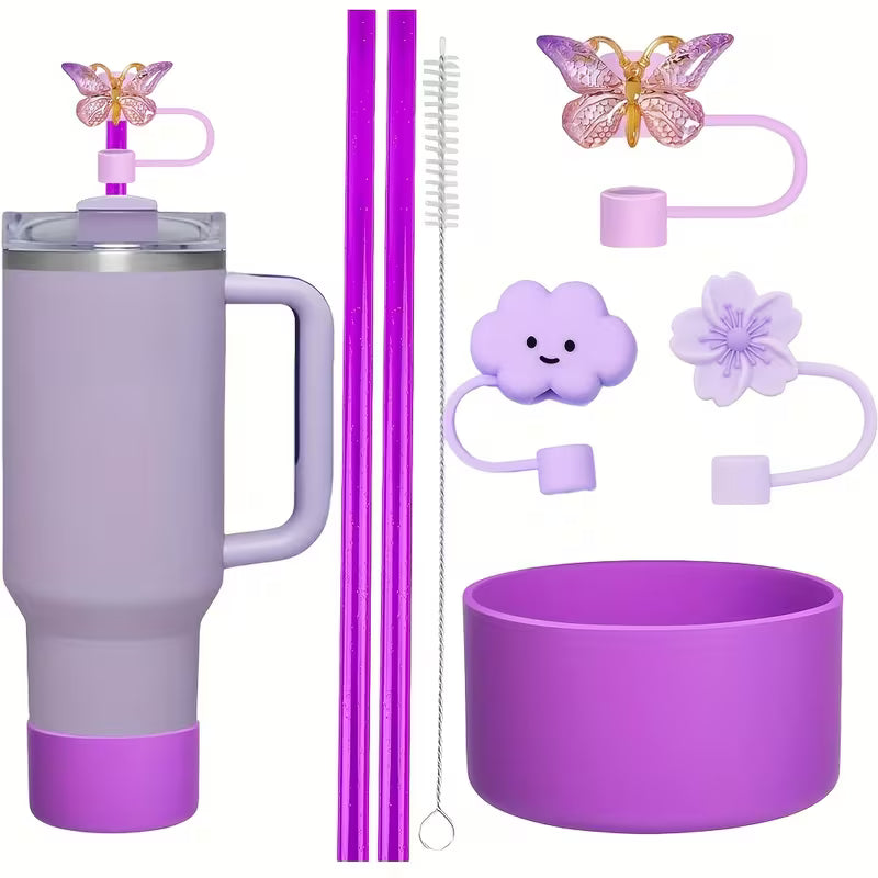 Juego de Accesorios para Vasos de 7 piezas PURPURA