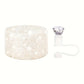 Base brillante - Protector de cañita Diamante / Blanco