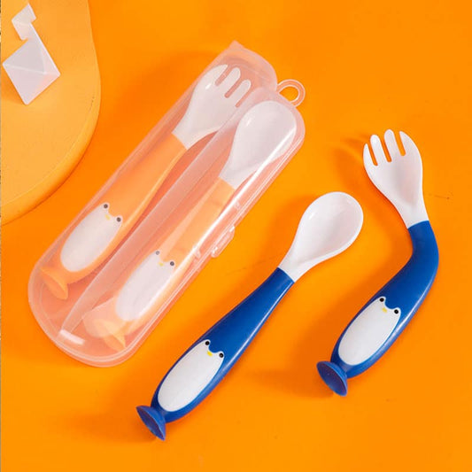 Cubierto Ergonómico De Silicona Pinguino (Colores Surtidos)