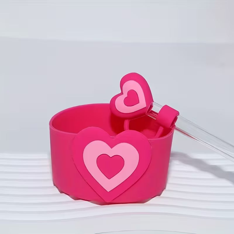 Base +  protector de cañita corazón