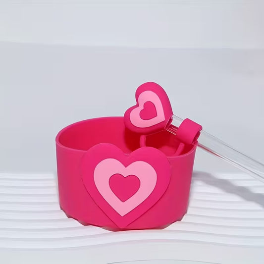 Base +  protector de cañita corazón