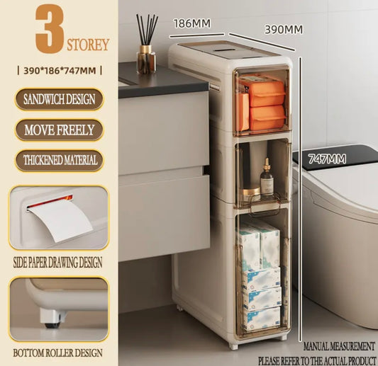 Dispensador de papel hermético (3 niveles)