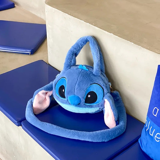 Disney-Bolso de peluche de Lilo & Stitch