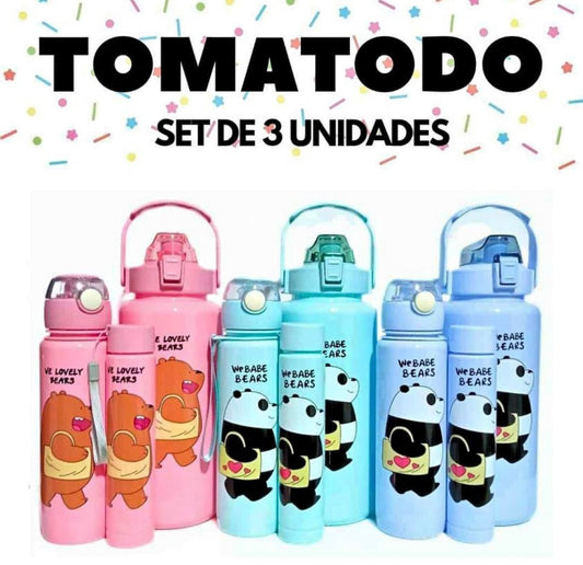 Trío de tomatodos oso 🐻 peresoso