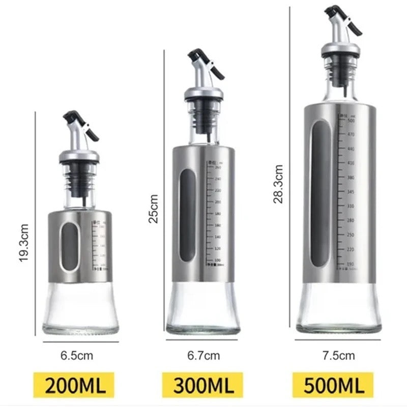 Dispensador de aceite gotero de acero con medido 500 ml ( Mod 2)