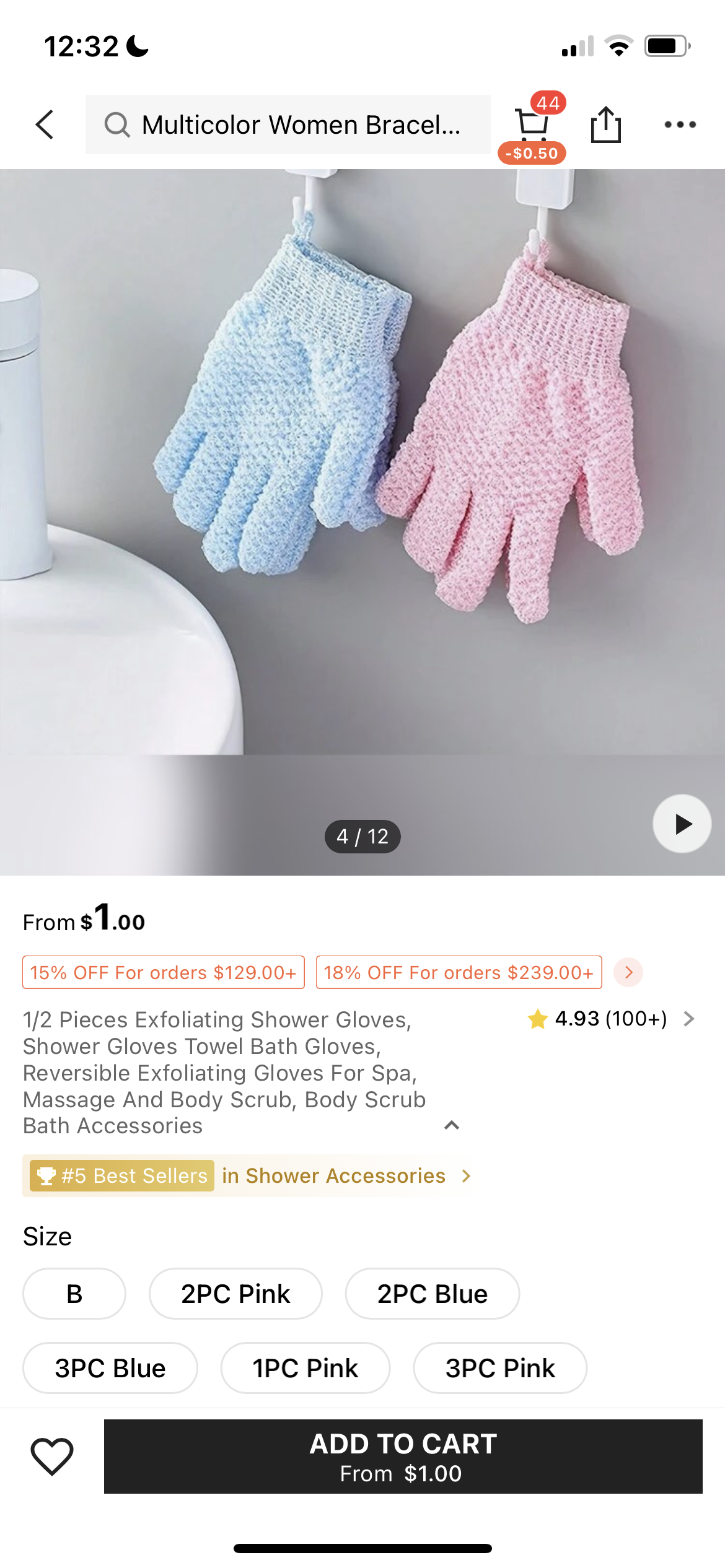 Guantes  Exfoliante