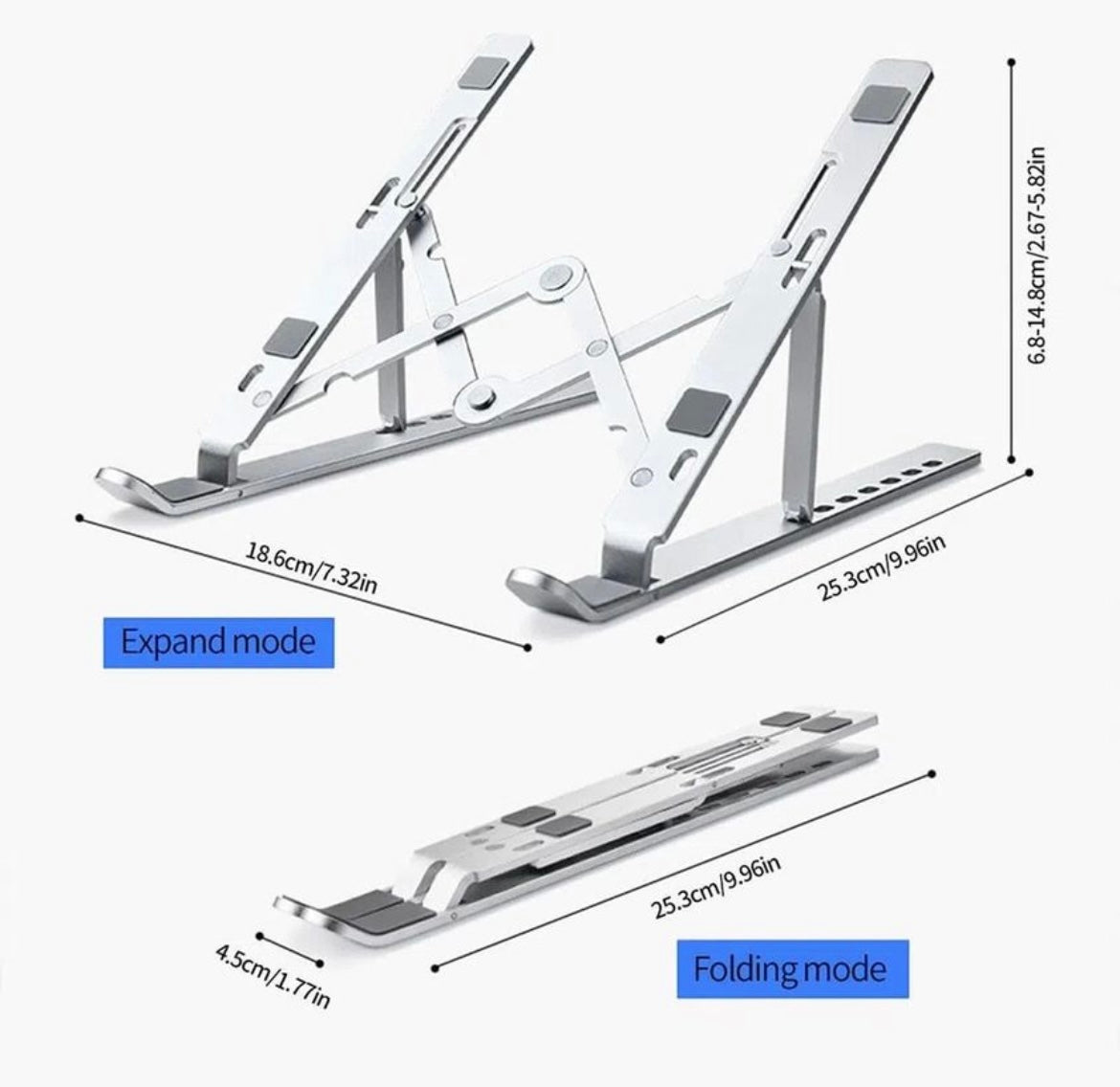 SOPORTE PLEGABLE DE ALUMINIO PARA LAPTOP