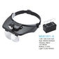 Visor lupa con luz