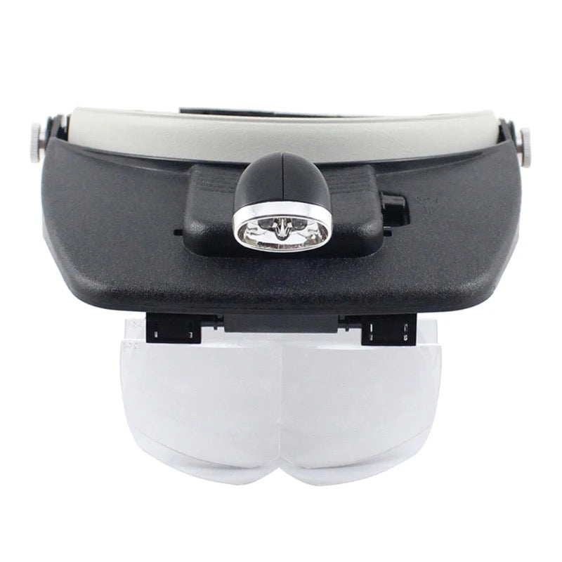 Visor lupa con luz