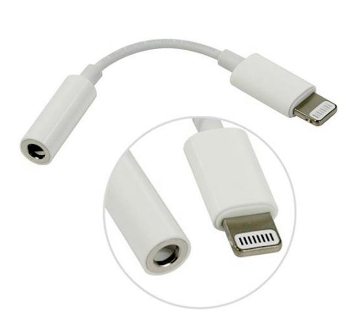 Cable Adaptador de Lightning a Jack 35MM para Audifonos iPhone