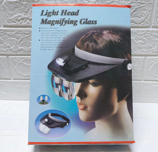 Visor lupa con luz