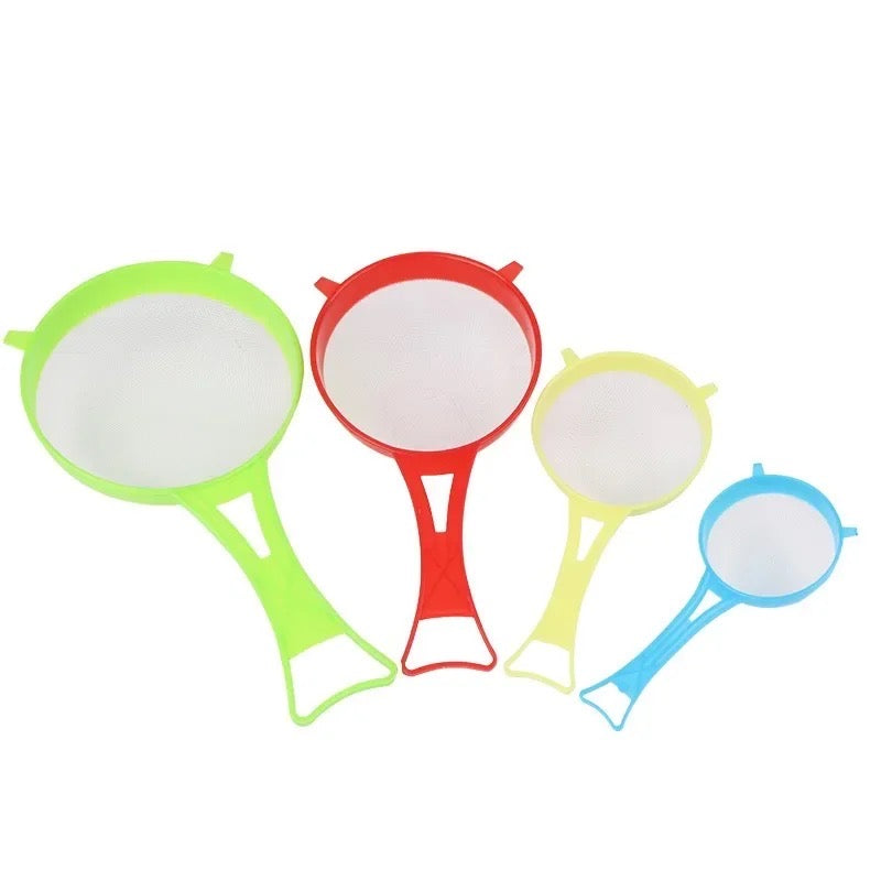 Colador plástico set de 4 piesas