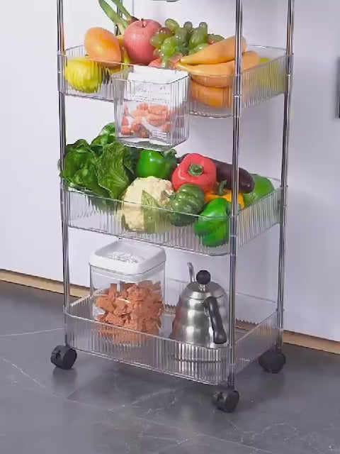 Estante o organizador de verduras acrilico (4 niveles)