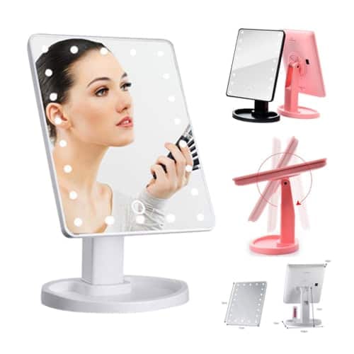 ESPEJO CUADRADO LED PARA MAQUILLAJE
