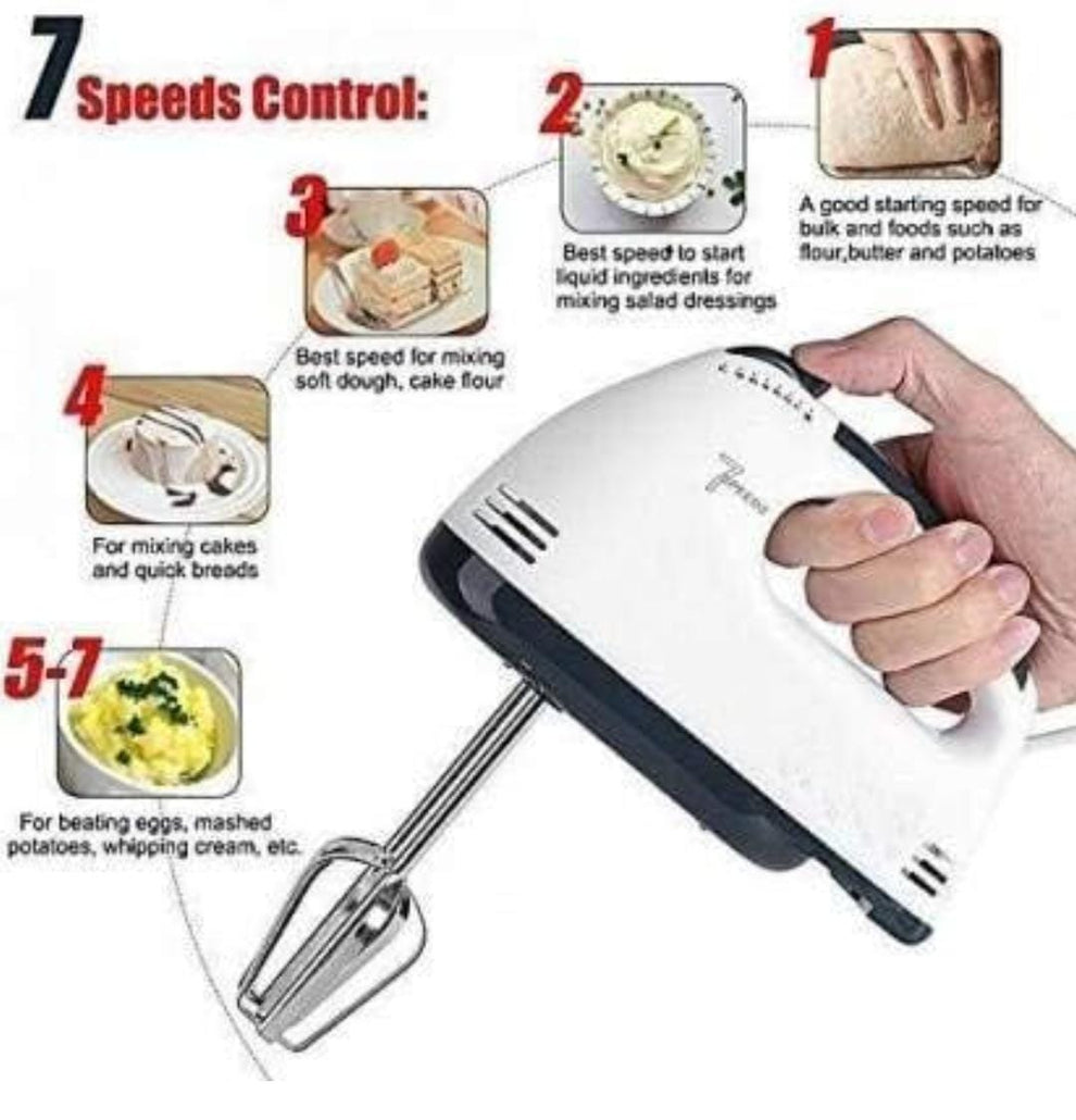 BATIDORA DE 7 VELOCIDADES HAND MIXER
