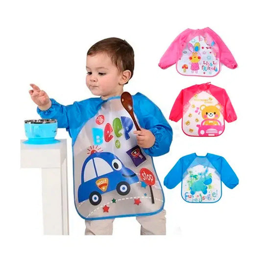 Babero con Mangas  para  bebe
