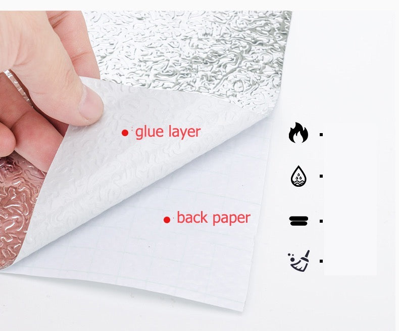 Papel aluminio plateado
