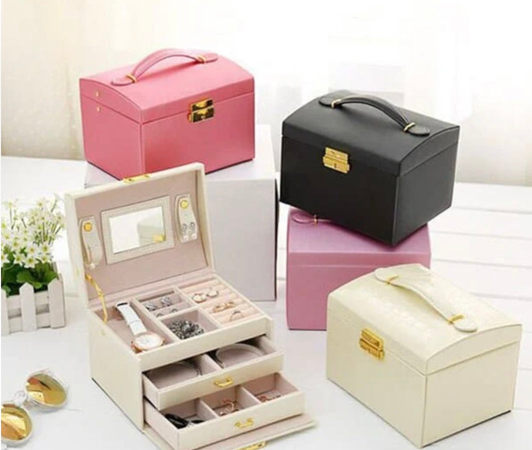 CAJA DE JOYERO 3 CAPAS MODERNO PARA JOYAS