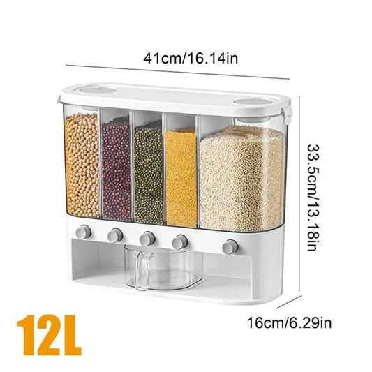 Dispensador o contenedor  de Arroz y cereal 12 litros ( Virgo ♍)