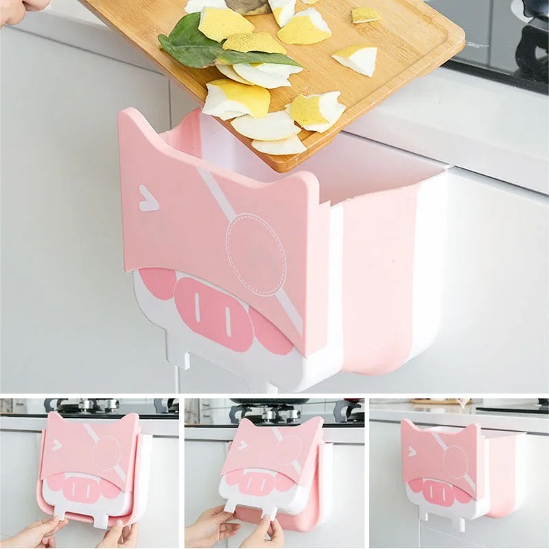 Cubo de Basura Plegable Kawaii