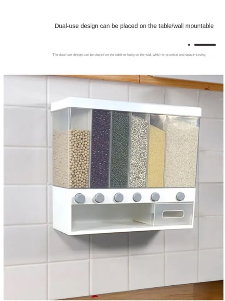 Dispensador o contenedor de Arroz y Menestras ( Piscis ♓)