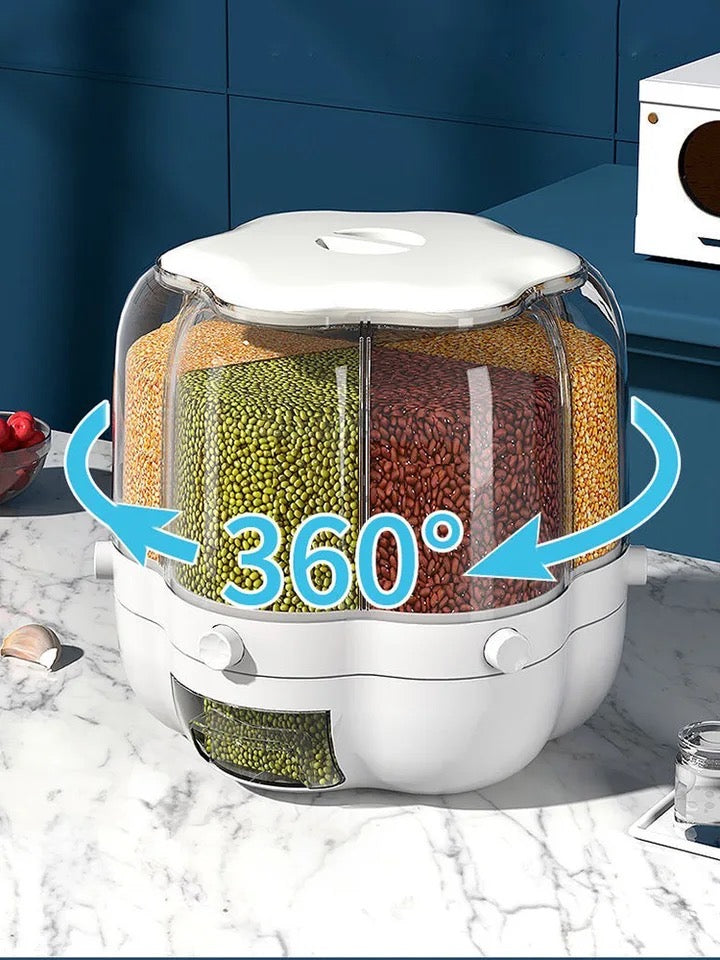 Dispensador o contenedor  de cereal Giratorio Chico ( acuario ♒)