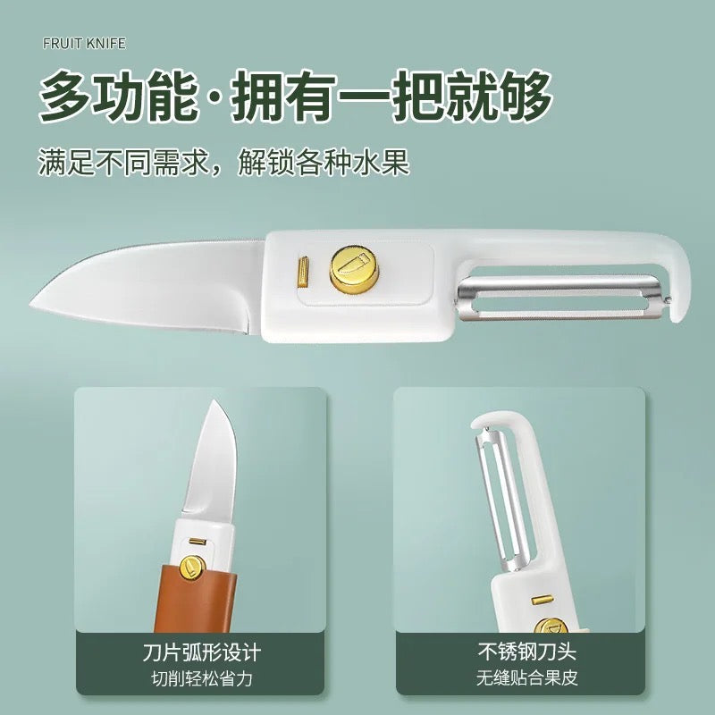 Cuchillo pelador 2 en 1