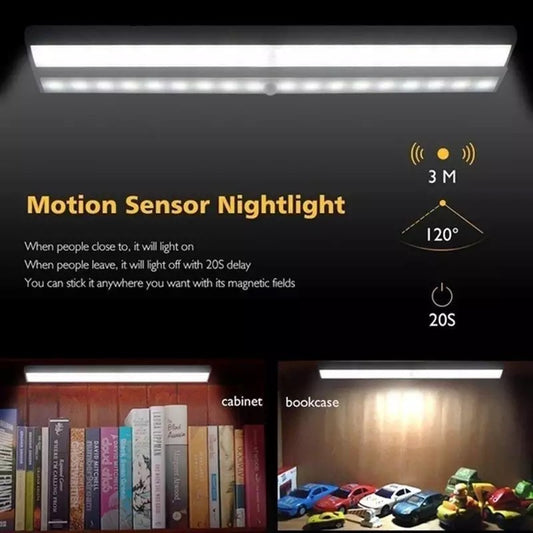 Luz led rectangular sensor (12 cm usb)