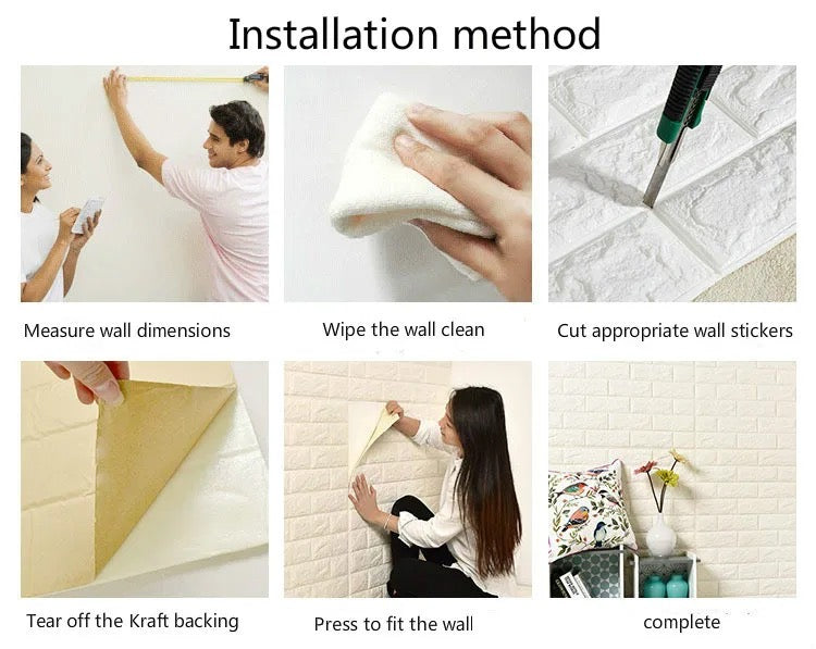 Adhesivos 3D rústicos 70x77x3m(Mod 3)