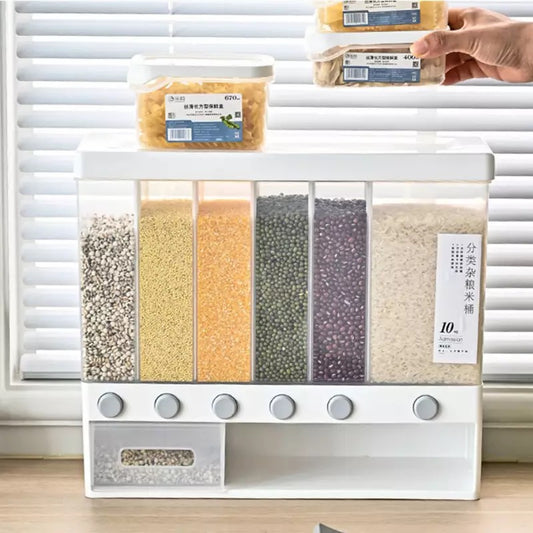Dispensador o contenedor de Arroz y Menestras ( Piscis ♓)