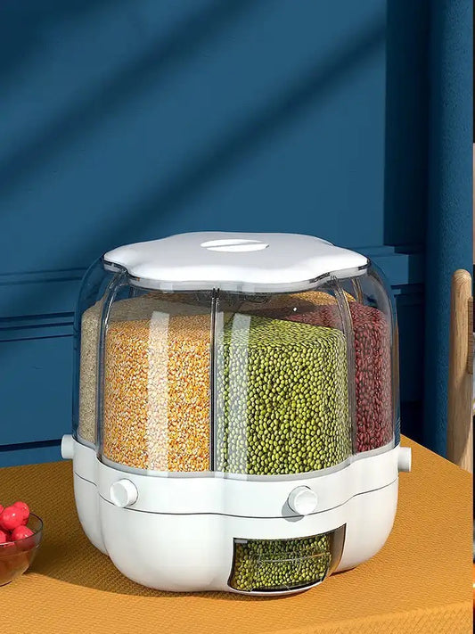 Dispensador o contenedor  de cereal Giratorio Chico ( acuario ♒)