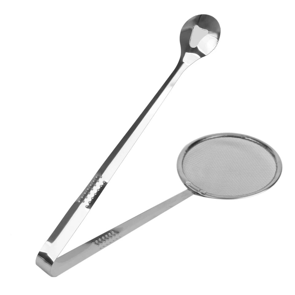 Colador y espatula para freir