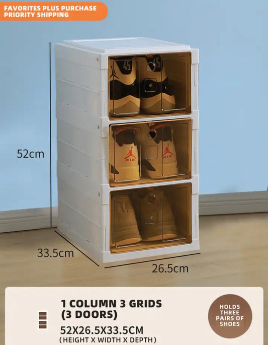Zapatera plegable 3 niveles