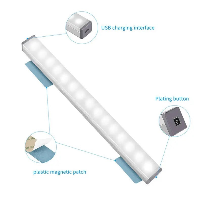 Luz led rectangular Sensor (22 cm