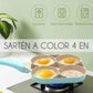 Sartén con diseño con 4 compartimientos