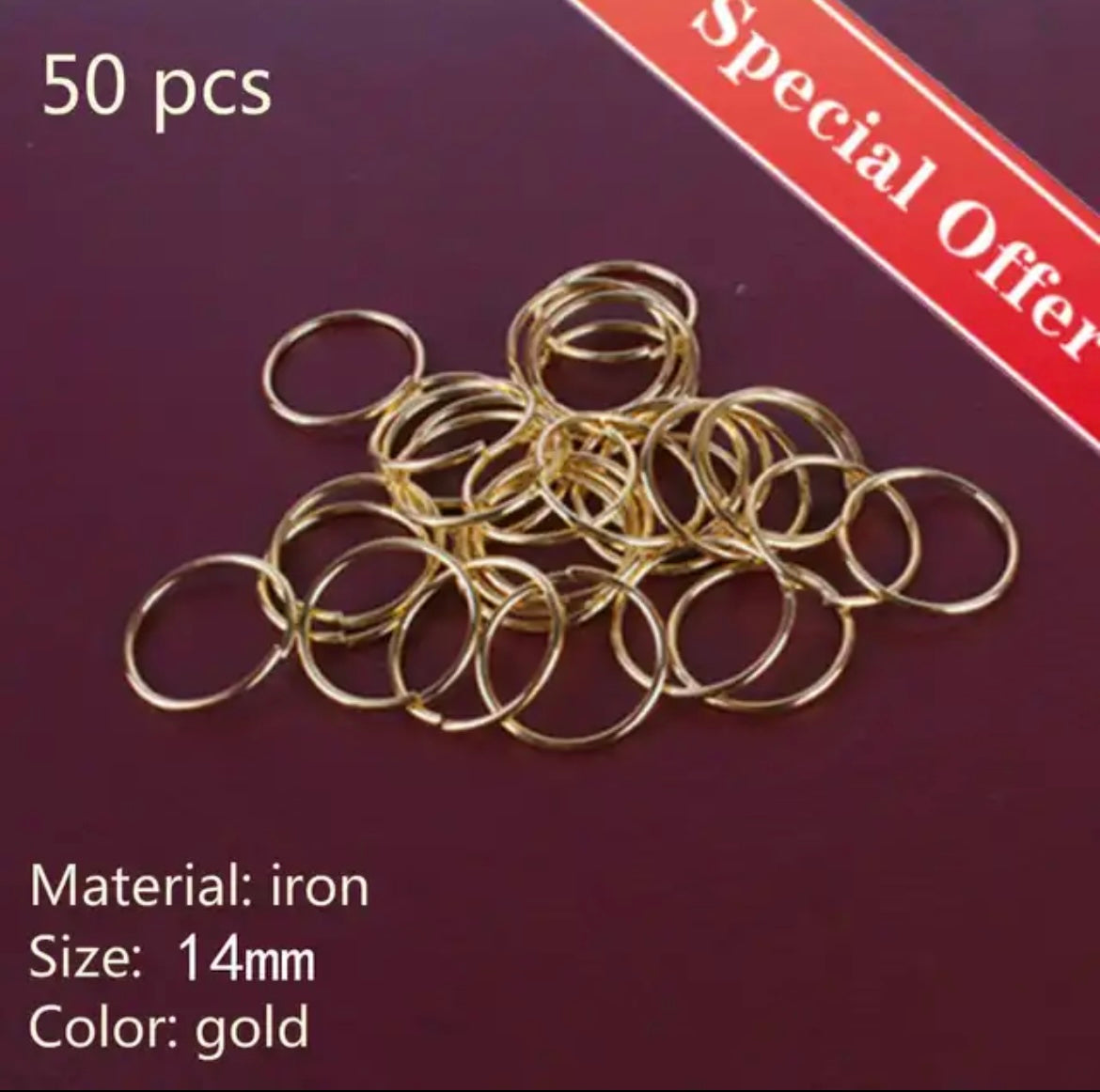Anillos para el cabello (50 unidades)