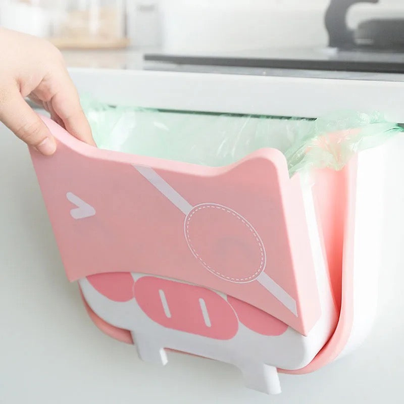 Cubo de Basura Plegable Kawaii