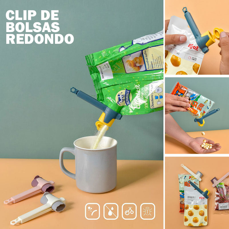 Clip de bolsa redondo chico
