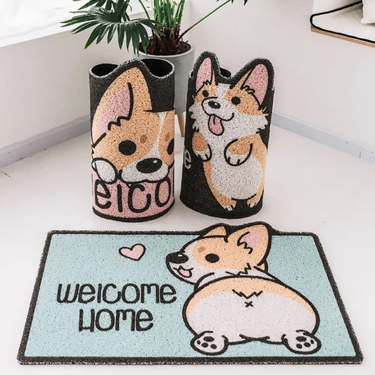 Alfombrilla felpudo de bienvenida