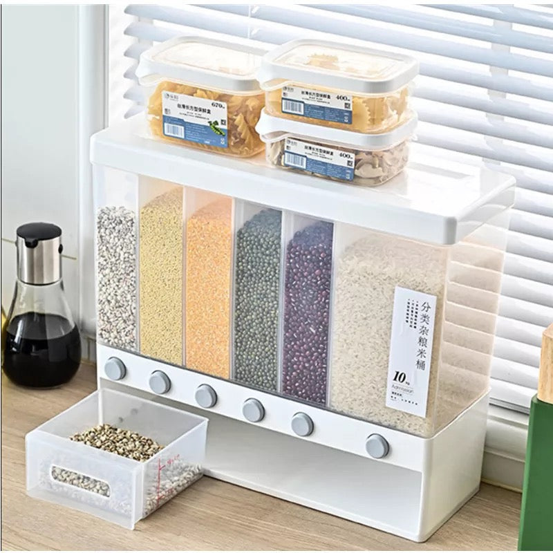 Dispensador o contenedor de Arroz y Menestras ( Piscis ♓)