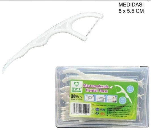 Hilo dental cajita de 30 unidades