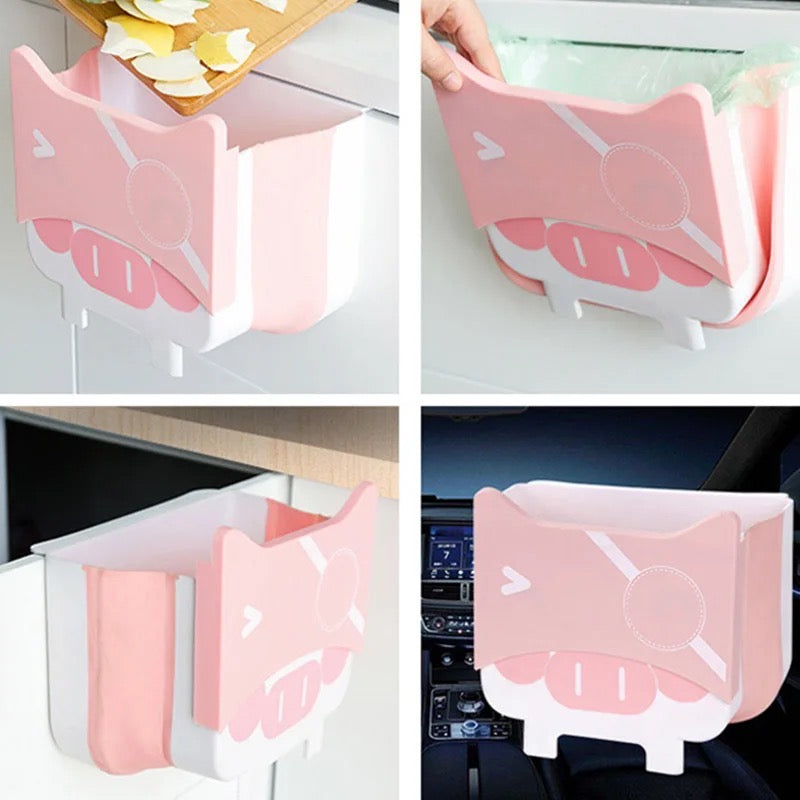 Cubo de Basura Plegable Kawaii