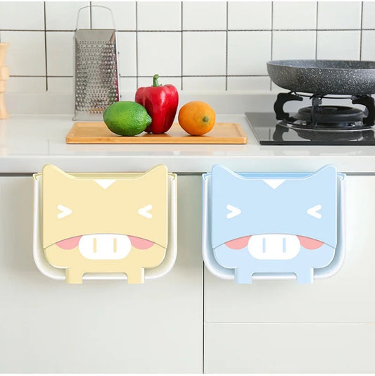 Cubo de Basura Plegable Kawaii