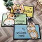 Alfombrilla felpudo de bienvenida