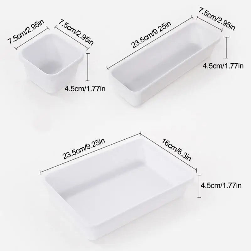 Organizador de cajones  set de 8 unidades